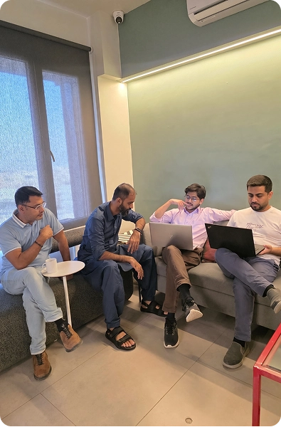 Modern office meeting space