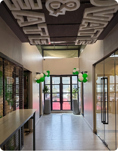 Modern office meeting space