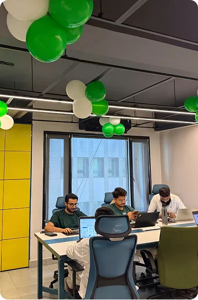 Modern office meeting space