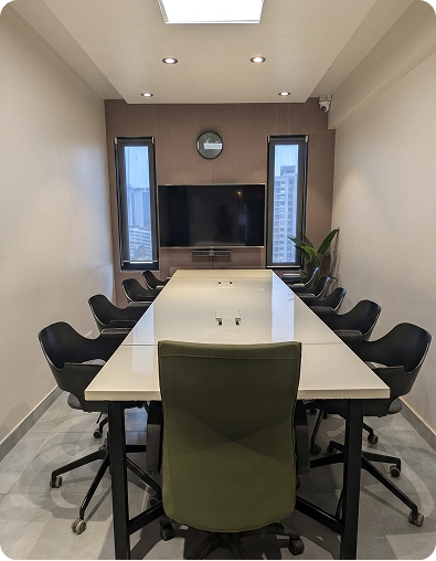 Modern office meeting space