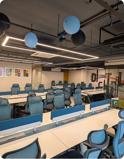 Modern office meeting space