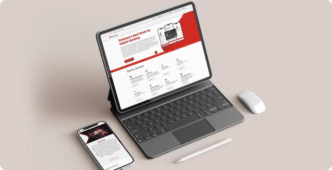 Bank Alfalah Website Design Process