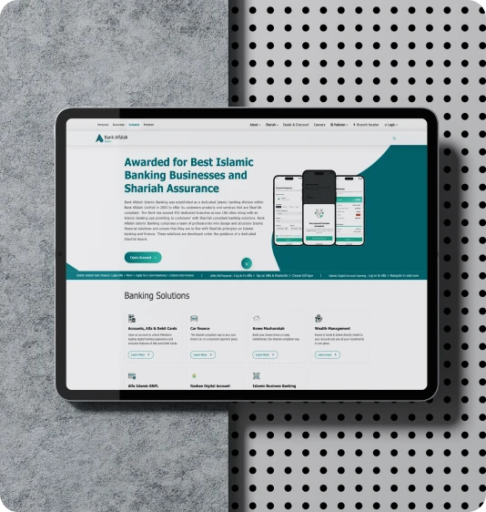 Bank Alfalah Website Feature 1