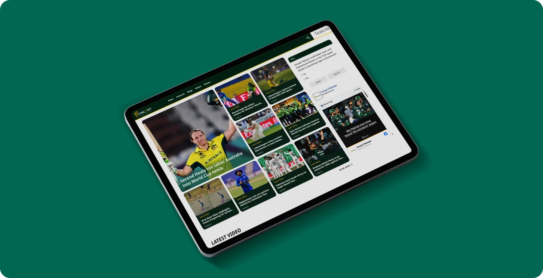 Cricket Pakistan Website Results