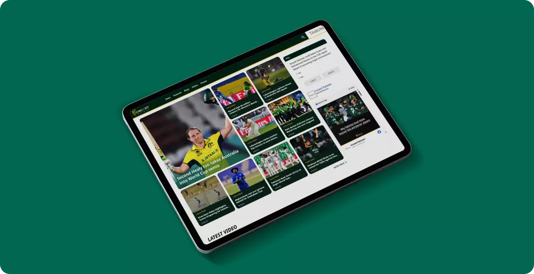 Cricket Pakistan Website Results