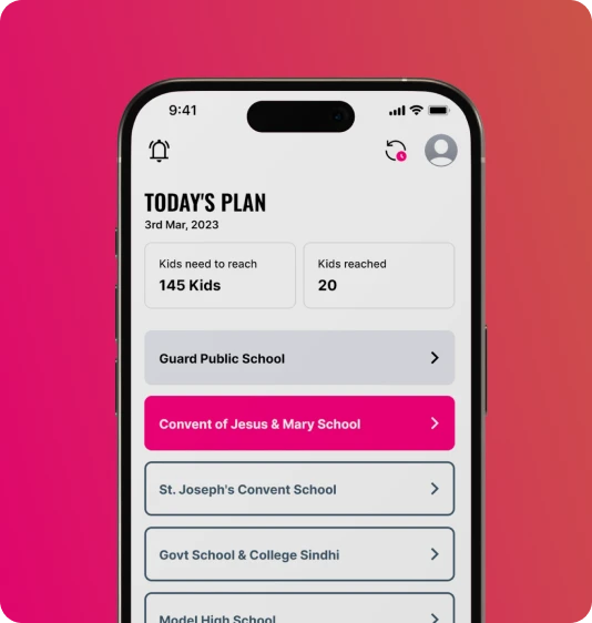 Reckitt Activity App Feature 1