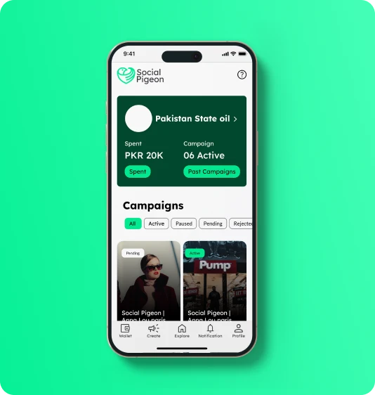 Social Pigeon App Feature 1