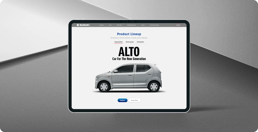 Suzuki Pakistan Website Results