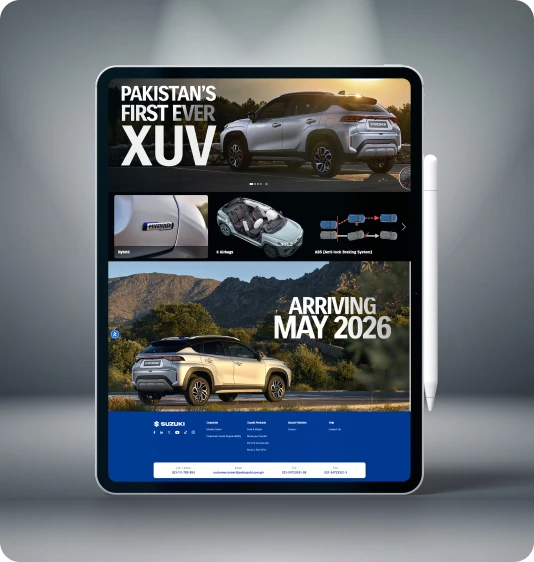 Suzuki Pakistan Website Feature 2