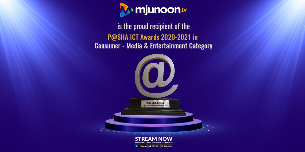 Mjunoon.tv bags the P@SHA ICT Awards 2020-21 in Consumer – Media & Entertainment Category, Again!