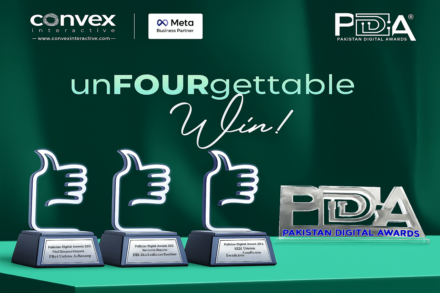 Convex Interactive Shines at Pakistan Digital Awards 2025 With 4 Awards! Celebrating Innovation, Impact, and Excellence