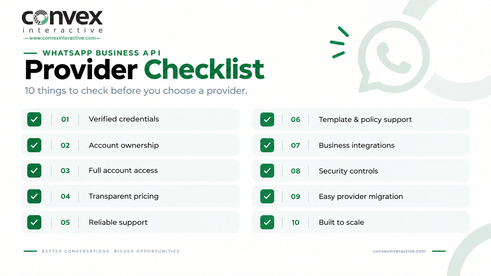 How to Choose the WhatsApp Business API Provider Infographics