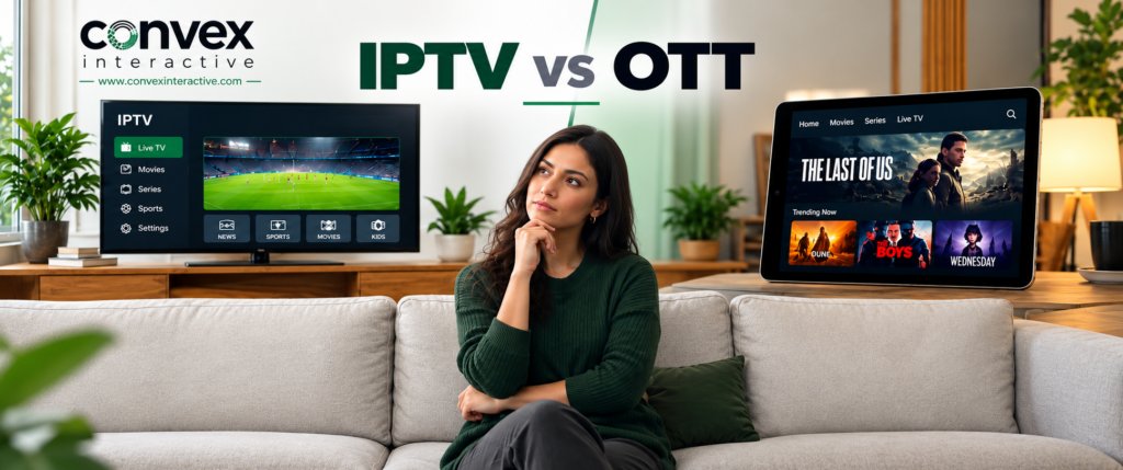 image shows difference between ott and iptv