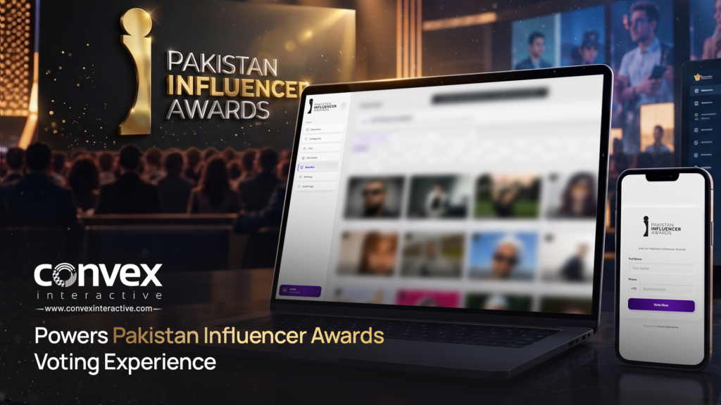 image of Pakistan Influencer Awards Voting Platform by Convex